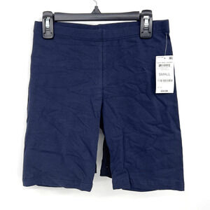 Lot of 2 Jenni Solid Blue Black Basics Bike Shorts Casual Everyday S Small New